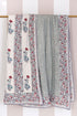 Mulmul Cotton Quilt in Floral Block Print
